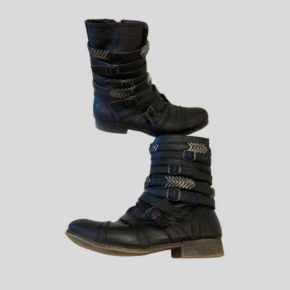 Vintage Madden Girl combat boots,  size 9 - Picture 3 of 7